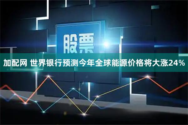 加配网 世界银行预测今年全球能源价格将大涨24%